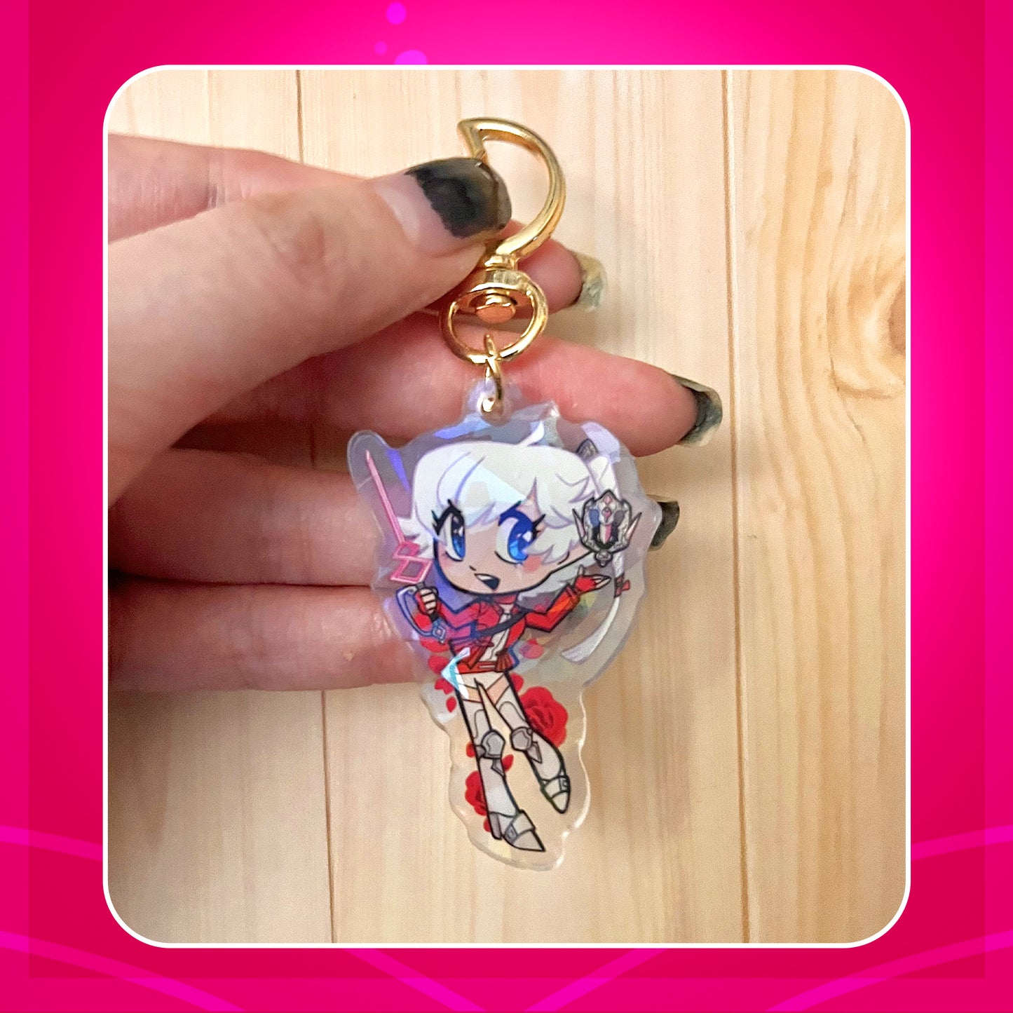 FFXIV Miqos and Twins ☆ Holographic Acrylic Charms