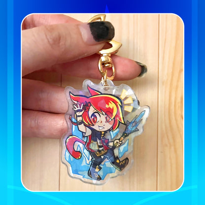 FFXIV Miqos and Twins ☆ Holographic Acrylic Charms