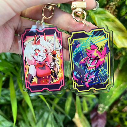 Hazbin Hotel ☆ Gold Foil Acrylic Charms