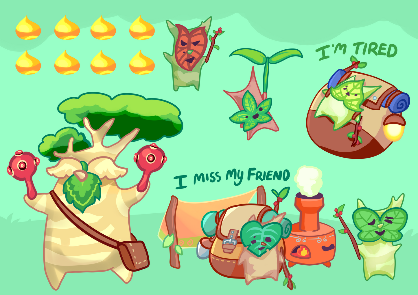 Hestu & Korok Friends ☆ Stickers