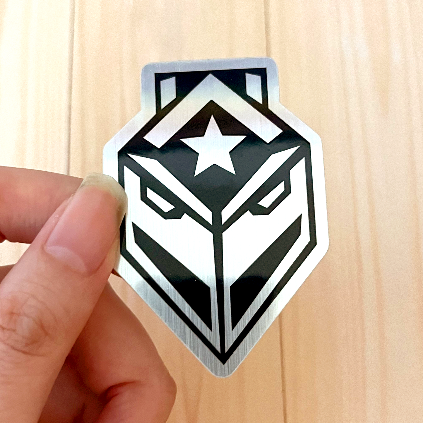 Nova SWARM Badge ☆ Brushed Aluminum Sticker