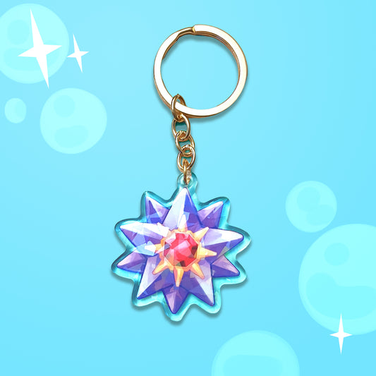 Starmie ☆ Holographic Epoxy Charm