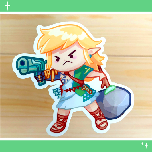 Link with a GUN ☆ Sticker